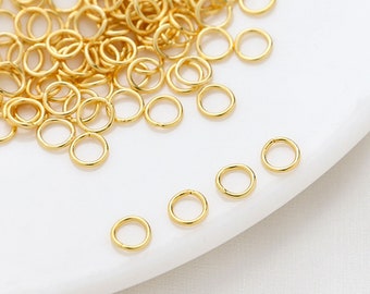 Gold Plated Jump Ring, Open Jump Rings, for necklace and earrings making, jewelry findings BY173