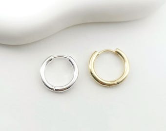 Pendiente de aro redondo elegante, pendiente de aro circular chapado en oro, hipoalergénico, accesorio para pendientes DIY, suministros para pendientes hechos a mano LM2-S20844