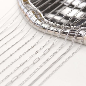 Rectangular Cable Chain, Paper Clip Chain, 316 Stainless Steel Chain, For Necklace Making, DIY necklace, jewelry findings TG032