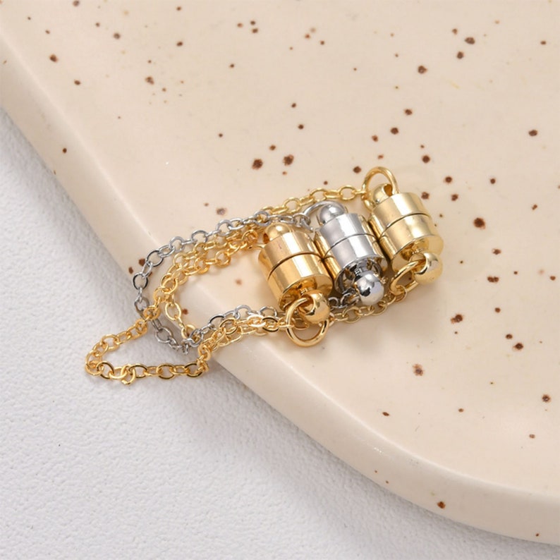 Gold Clasp With Antiloss Chain 14K Gold Plated Etsy Australia