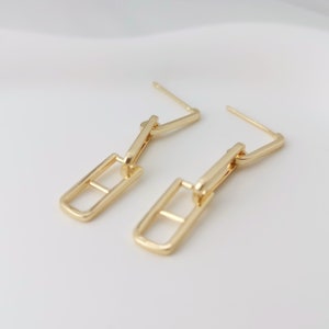 Classic  Chain Dangle Post Earring,Gold Plated Earring Post ,Hypoallergenic,DIY Earring Finding,Handmade Earring Supplies LM2-Z078
