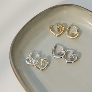18K Gold Plated Glossy Heart Earrings,Hollowed Out Heart Earring Clasps,For Earrings Making,Jewelry Findings MM199
