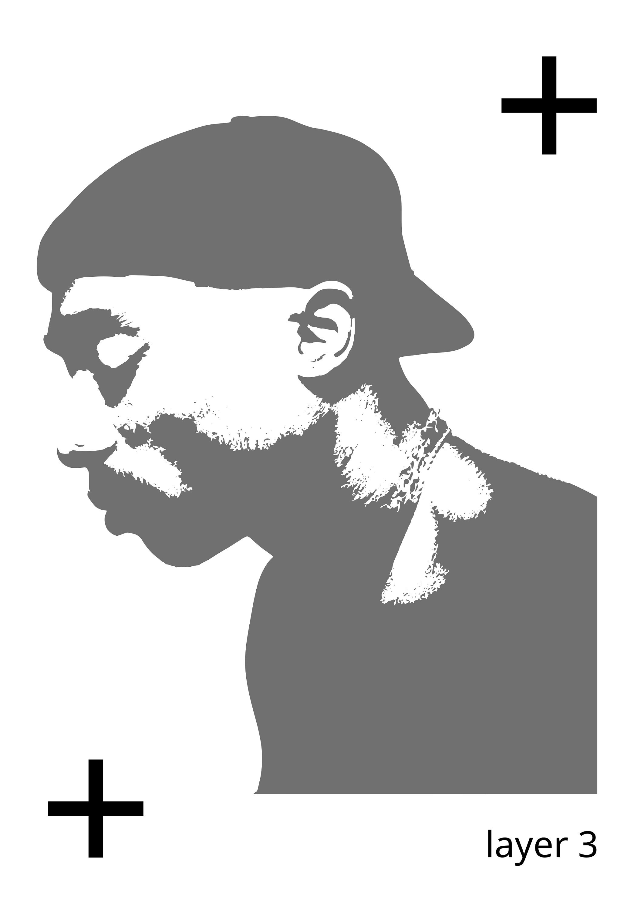 Tupac Multi layer Stencil Templates Project and Paint Wall Murals Tupac Multi layer Stencil Templates Project and Paint Wall Murals