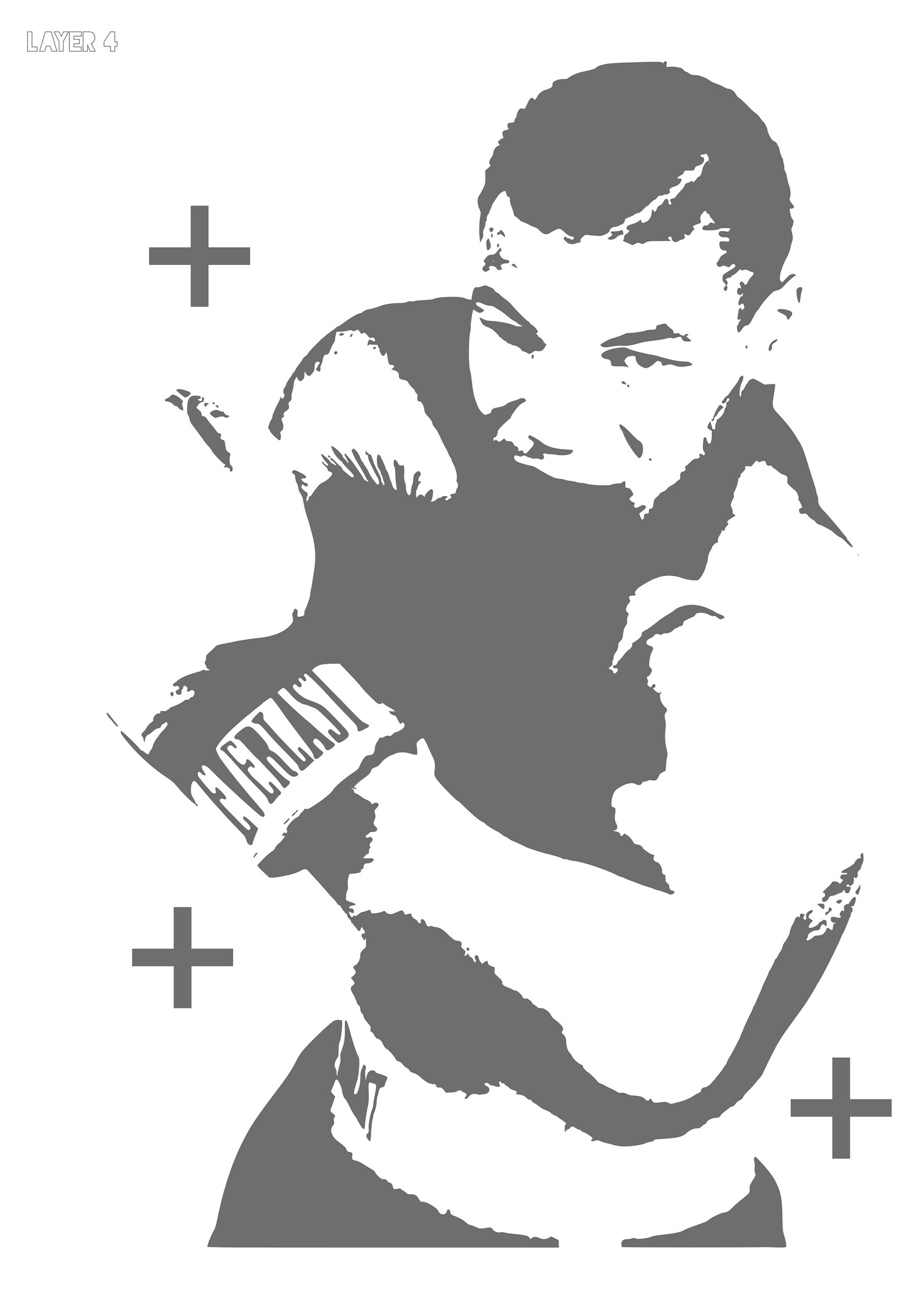 Mike Tyson. Multi-layer, Stencil Templates | Cut and Paint | Wall ...