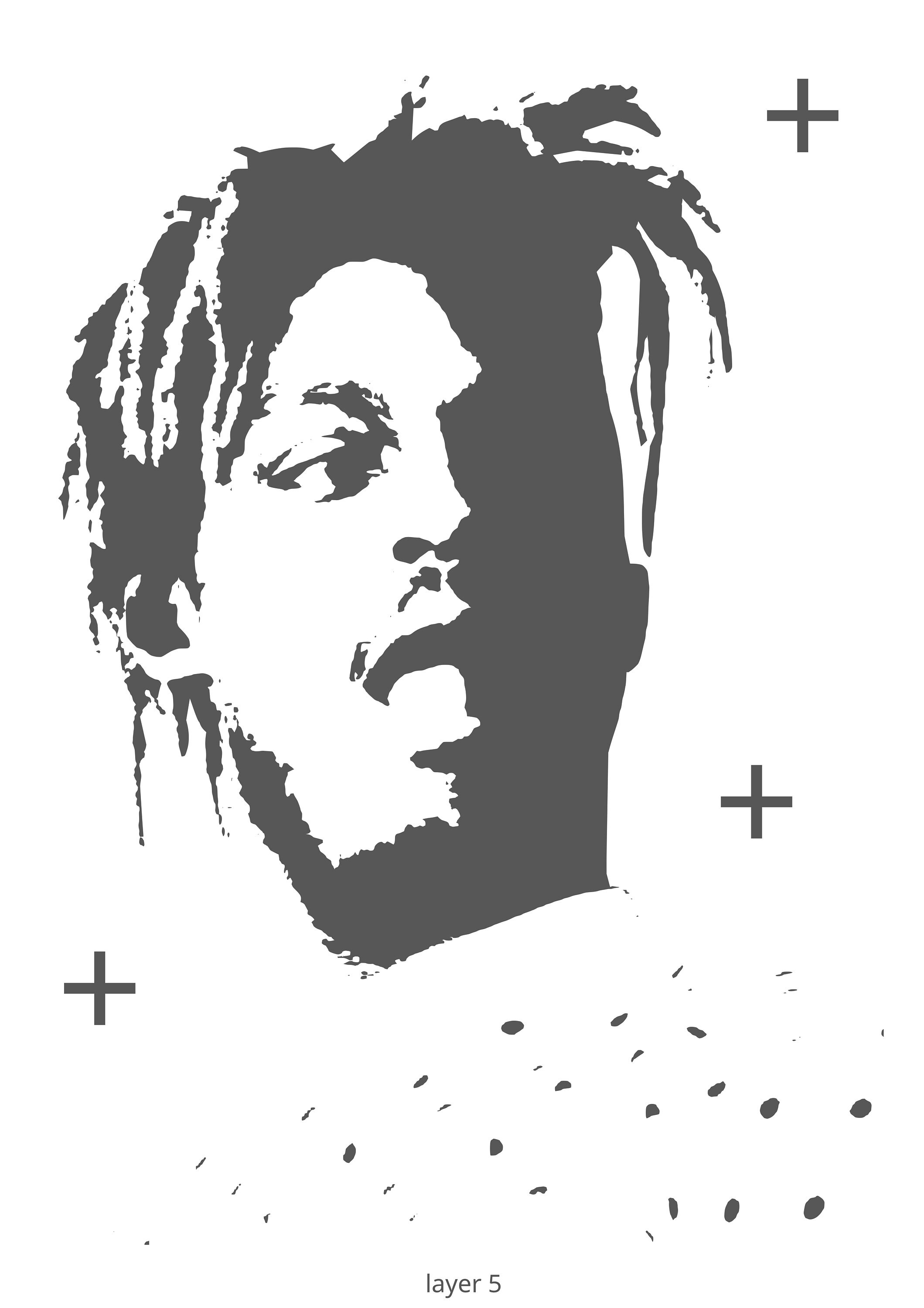 Juice WRLD Stencil Templates and Print and Frame Art Print - Etsy