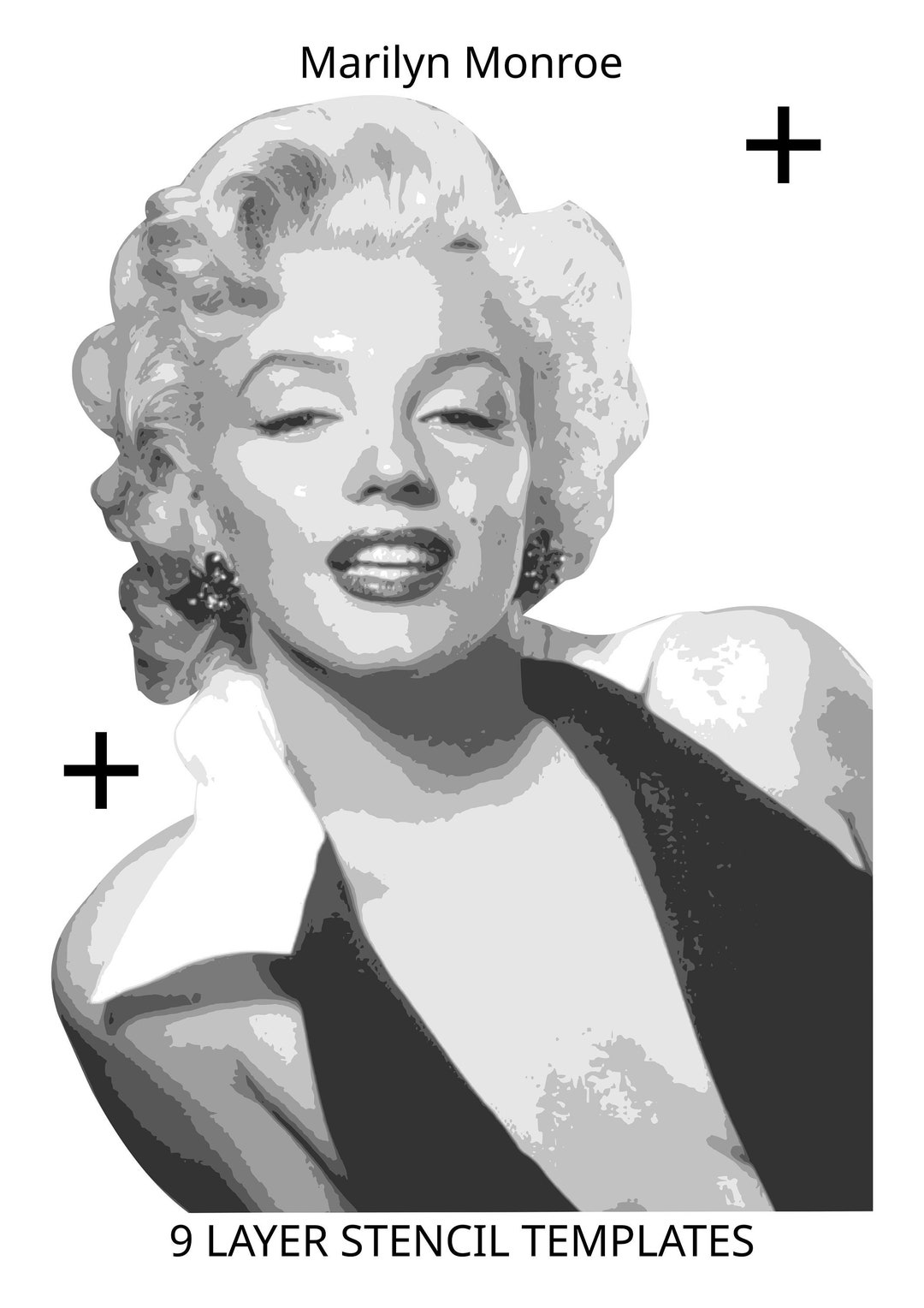 Marilyn Monroe Stencil Template Print And Cut Digital Download Arts And marilyn-monroe-stencil-template-print-and-cut-digital-download-arts-and