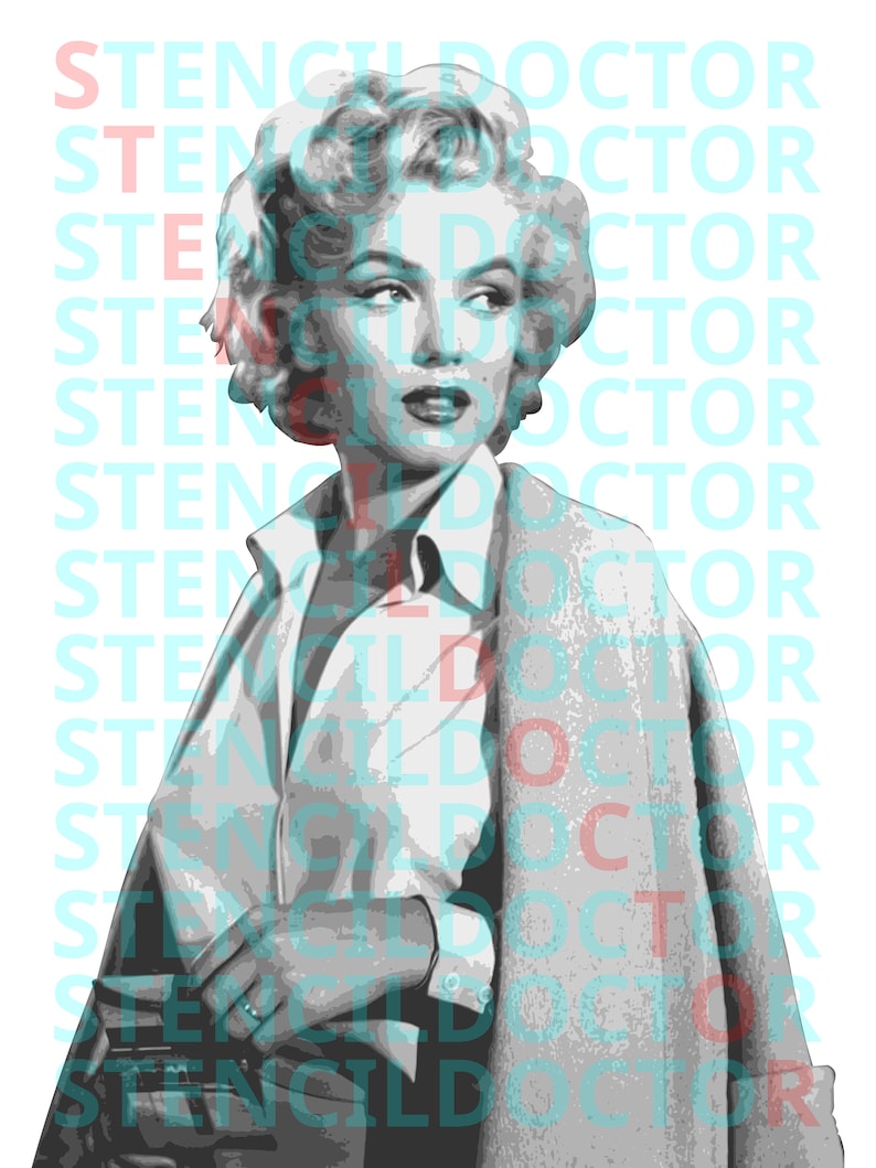 Marilyn Monroe. Stencil Templates | Print and Cut | Cricut | Vinyl ...