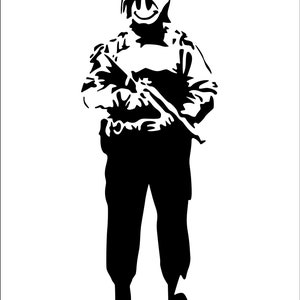 Stencil Templates. 20 Banksy Style Stencil Templates | Digital download | Print Cut Paint