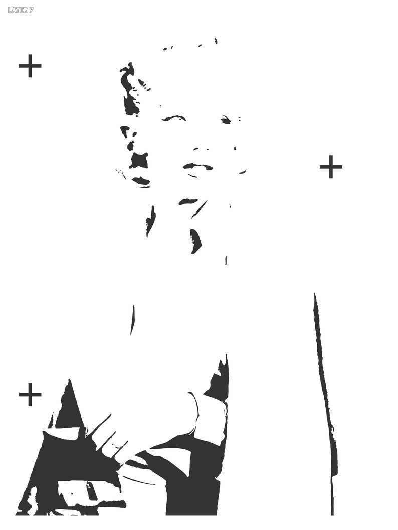Marilyn Monroe. Stencil Templates | Print and Cut | Cricut | Vinyl ...