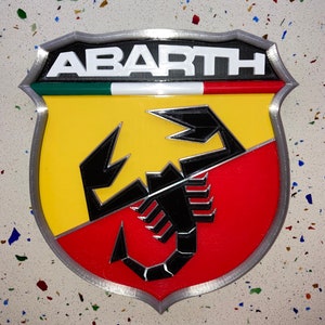 ABARTH   embossed wall plaque