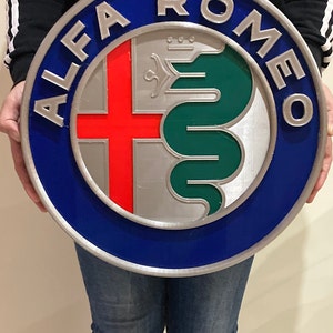 ALFA ROMEO  embossed wall plaque