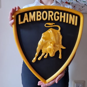 LAMBORGHINI embossed wall plaque