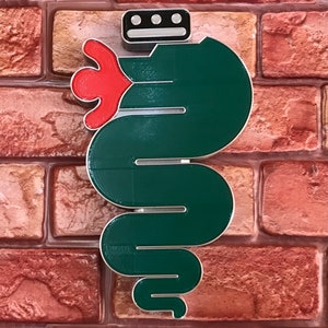 ALFA ROMEO SNAKE embossed wall plaque