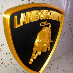 LAMBORGHINI embossed wall plaque