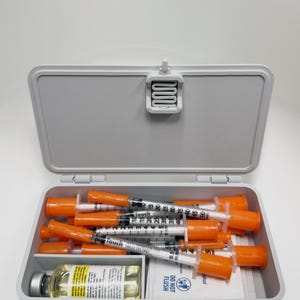Discreet Travel Case for Injections, Vials, Syringes | TRT HRT Peptide Case