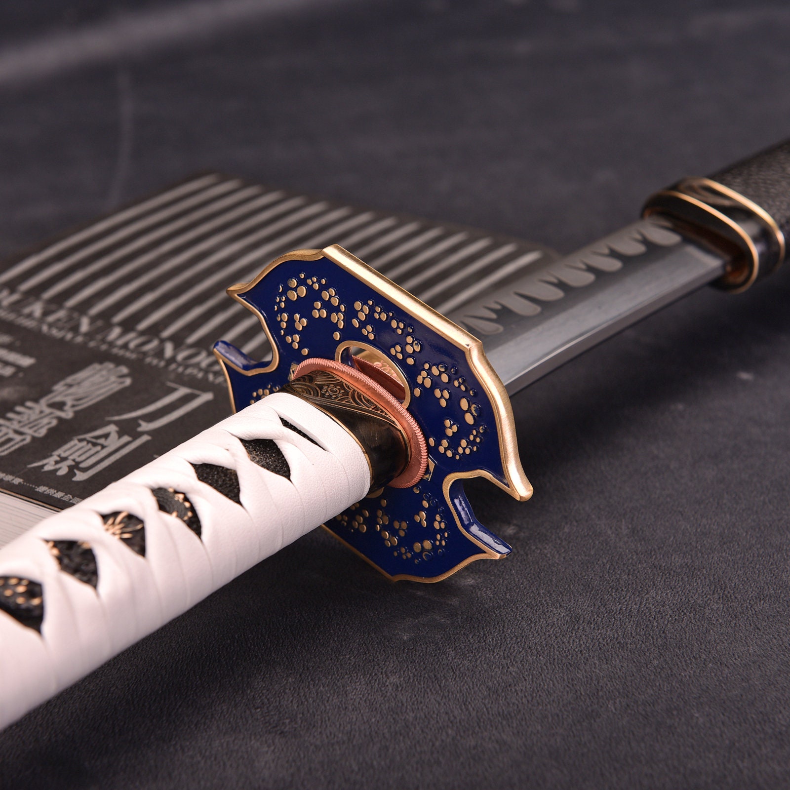  Yongli Sword Handmade Full Tang Vergil Yamato Sword Game Anime  Katana Cosplay Replica 1045 Carbon Steel, High Manganese Steel or T10 Steel  Clay-Tempered (I) : Sports & Outdoors