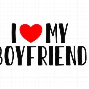 I Love My Boyfriend Pink Heart Svg Graphic by ElementDesignAndArt