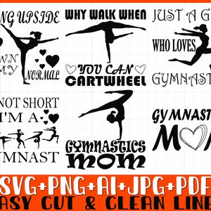 Gymnastik Bundle SVG PNG, Gymnastik Bundle SVG Png, Turnerin SVG Png, Instant Download