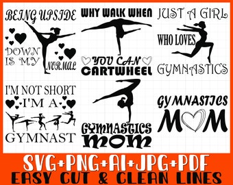 Gymnastics Bundle SVG PNG, Gymnastics Bundle Svg Png, Gymnast Svg Png, Instant Download