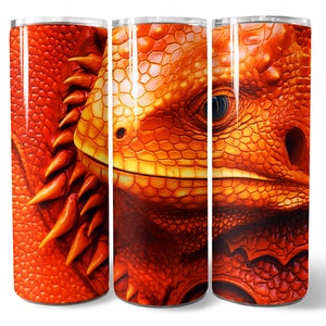 3D Bearded Dragon Tumbler Wrap PNG Design, 3D Baseball Sublimation Wrap, 20 oz Skinny Tumbler Wrap, Instant Download (+33 Free Designs)