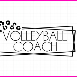 Volleyball Coach SVG PNG, Instant Download