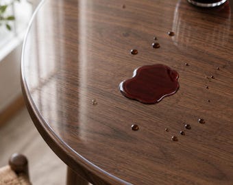 Oval Dining Table Cover, Custom Vinyl Tablecloth, Waterproof Table Protector, Coffee Table Pad, Gift For Couple