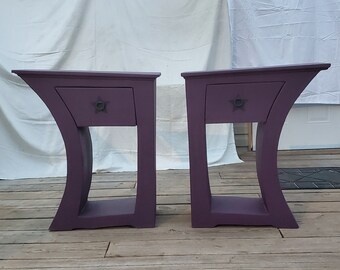 Dr. Seuess / Alice in Wonderland inspired 31inch whimsical end tables / night stands