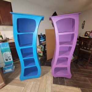 Dr Seuss / Alice in Wonderland inspired Bookcases  Handmade solid furniture