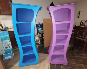 Dr Seuss / Alice in Wonderland inspired Bookcases  Handmade solid furniture