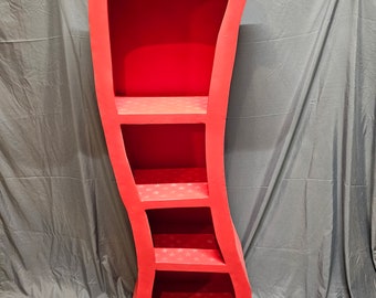 THIS HAS BEEN sold  Dr Seuss / Alice in Wonderland inspired Bookcase one of a kind paint.
