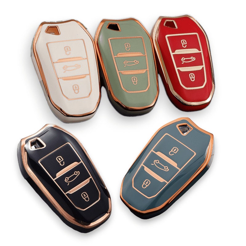 COD] Applicable to Dongfeng Peugeot Key Cover New 308 2008 3008 408 301  Logo Car Key Case Cover Buckle