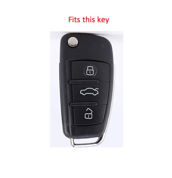 KEY Fob COVER für AUDI, Schlüsseletui, Autoschlüssel Halter, Audi Zubehör,  Leder Design für Audi A1 A3 A6 Q2 Q3 Q7 tt tts R8 S3 S6 RS3 RS6 - .de