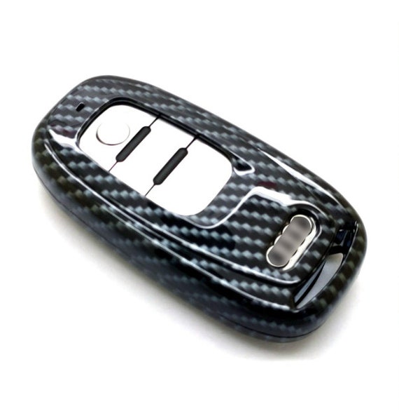 Carbon Look Schlüssel Cover passend für Audi Schlüssel schwarz