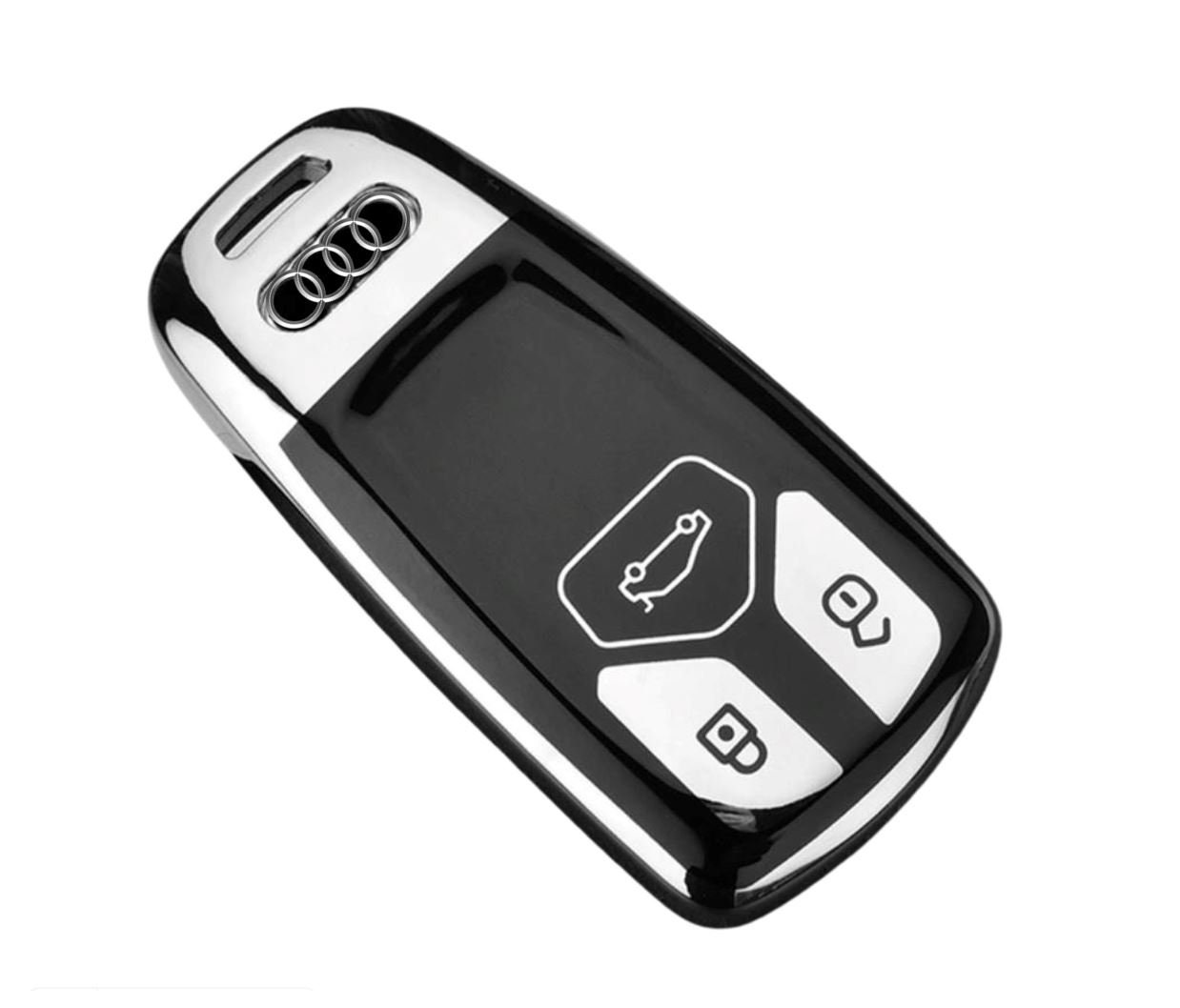 HIBEYO Autoschlüssel Hülle passt für Audi Schlüsselbox Schutzhülle Cover  TPU für Audi A6L A6 A7 A8 Q7 Q8 R8 TTS E-Tron 3-Tasten Funkschlüssel  Schlüsselgehäuse Schlüsselanhänger Autozubehör-Blau : : Elektronik  & Foto