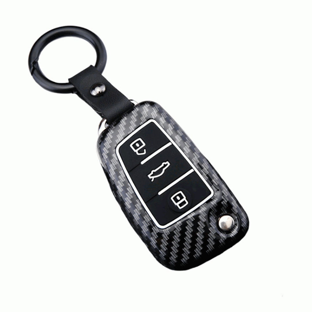 KEY Fob COVER für Audi A1 A6, Q2, Q3, Q7, tt, R8, S3, S6, RS3, RS6,  Schlüsseletui, Auto-Schlüsselhalter, Zubehör für Audi A1 A6 - .de