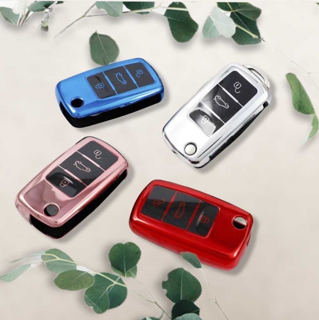 KEY Fob COVER for VOLKSWAGEN Key Case Car Accessories, Key Fob Cover