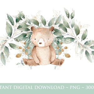 Waldtiere Kranz, Waldtiere PNG, Kinderzimmer Dekor, Baby Shower Sublimation Design, Waldtiere PNG Rahmen, sofortiger digitaler Download