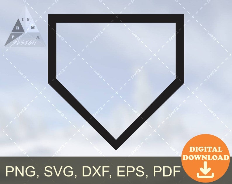 Baseball Home Plate SVG Logo Cut File Digital Vector PNG - Etsy Singapore