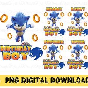 Birthday Boy Png, Birthday Png, Custom Family Birthday Png