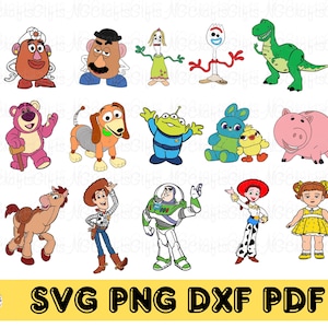 Toy Art Svg Bundle, Woody Svg Files for Cricut, Toy Story Clipart
