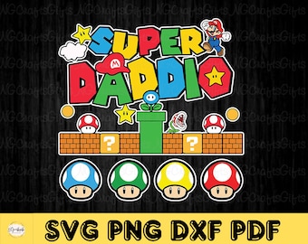 Super Daddio SVG: Funny Dad, Father's Day Cut Files (Digital Download)