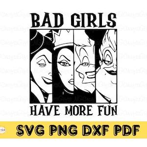 Bad Girls Have More Fun SVG, Wicked Wasted Svg, Perfectly Wicked Svg, Halloween svg, svg files for cricut, instant download