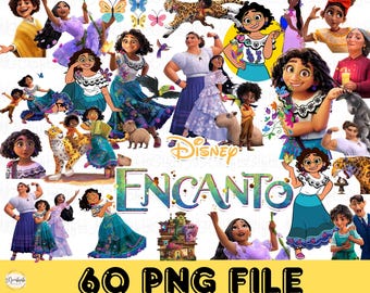Pacchetto di clipart Encanto PNG: 60 file digitali scaricabili