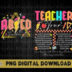 Retro Teacher Tour PNG: Back To School Digital Download