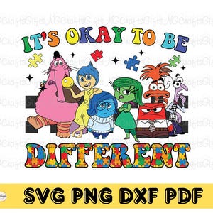 It’s Okay To Be Different Svg Png, Autism Svg, Awareness Svg, Puzzle Png, Autism Awareness Kid, Instant Download