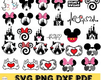 Mouse Head Svg Bundle: Layered Castle Design (SVG, DXF, PNG)