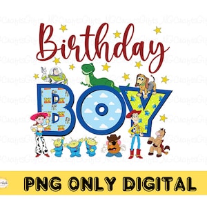 Birthday Boy Toy Story PNG, SVG - Familienfeier (Digitaler Download)