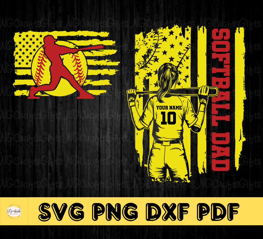 Softball Dad Svg New Zealand