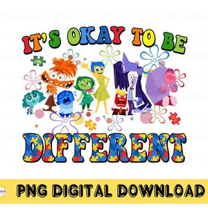 Es ist in Ordnung, anders zu sein, Autismus Png, Bewusstsein Png, Puzzle Png, Autismus Bewusstsein Kind, sofortiger Download