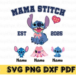 Mama Blue Monster Svg Png personalizado, presente para a mãe, Mama Blue Monster Svg, férias em família, dia das mães Svg, arquivo digital para Cricut